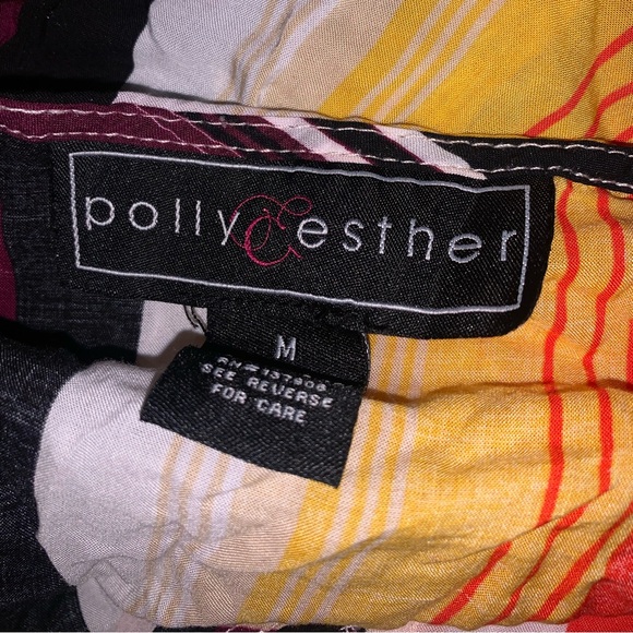 Tillys Polly & Esther Kimono Sleeve Crop Top Stripe Tie Front Top - Picture 12 of 12